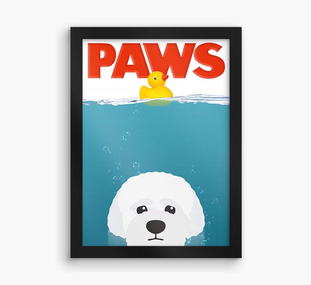 'Paws' - Personalized {breedFullName} Framed Print