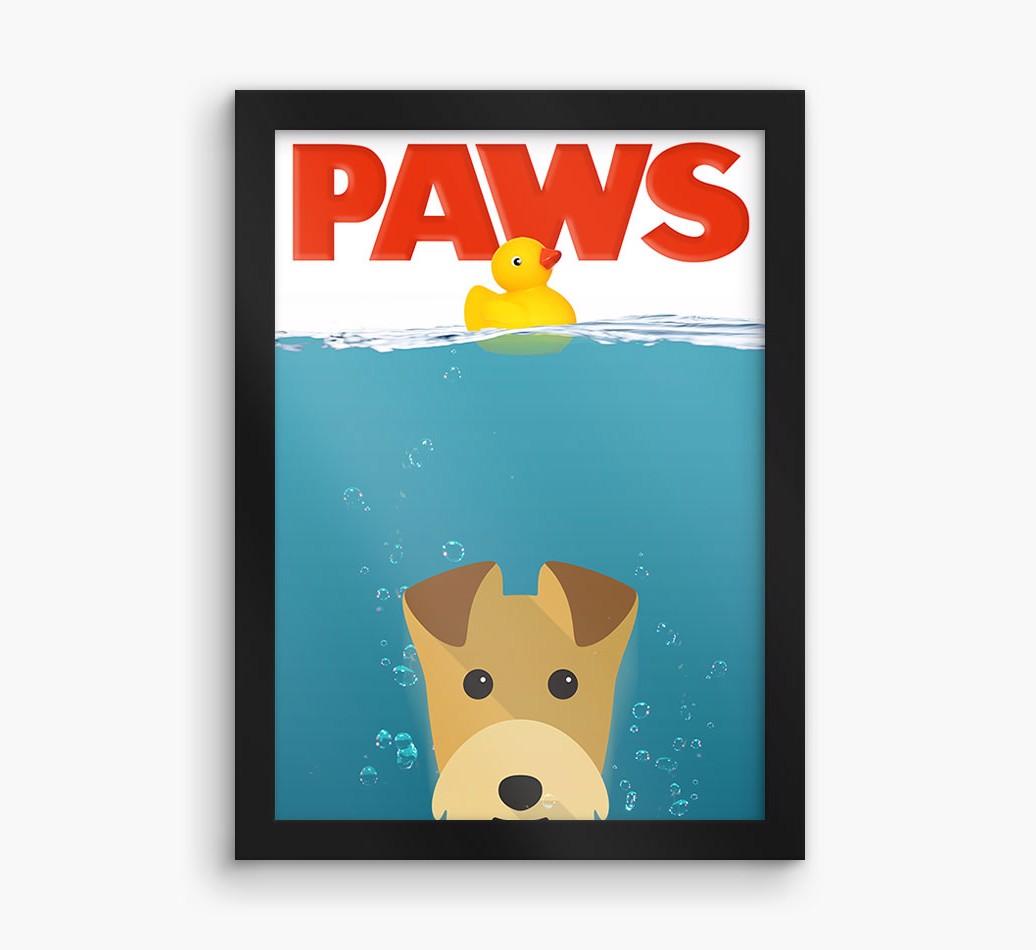 'Paws' - Personalized {breedFullName} Framed Print