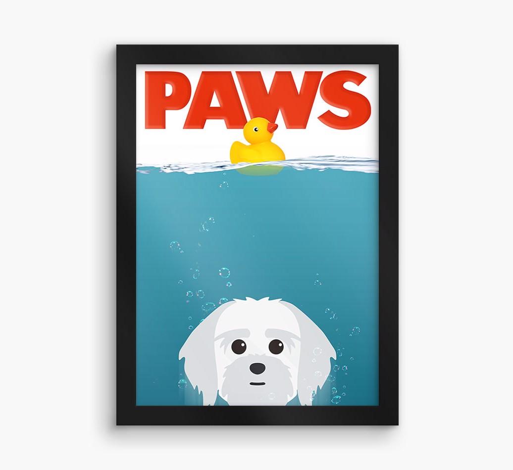 'Paws' - Personalized {breedFullName} Framed Print