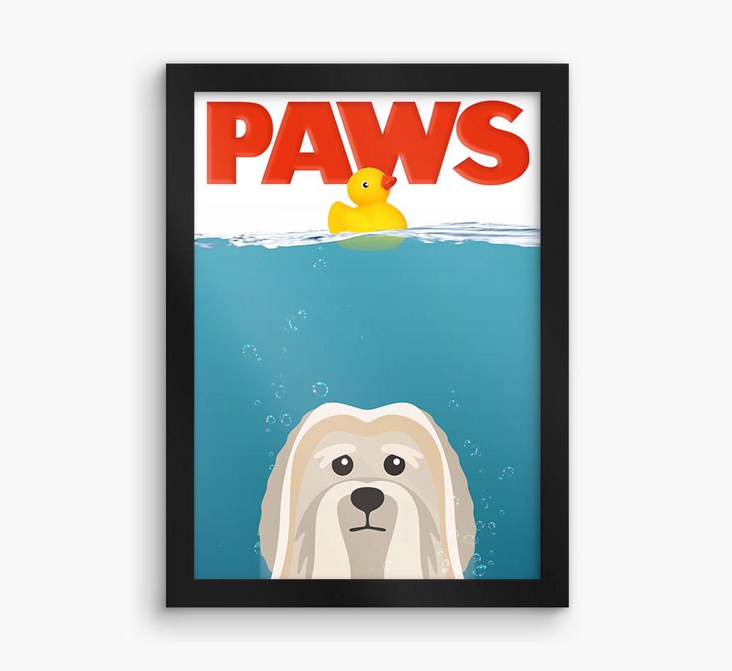 'Paws' - Personalized {breedFullName} Framed Print