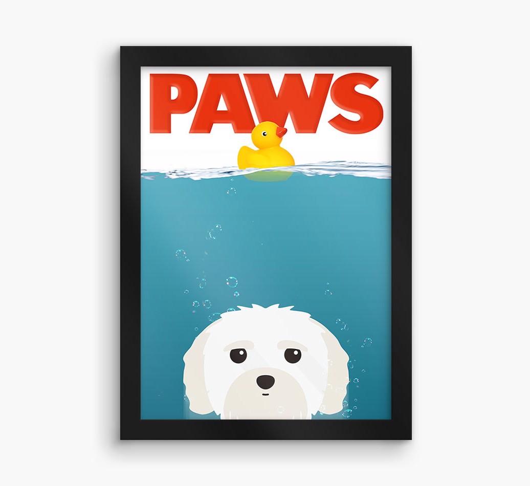 'Paws' - Personalized {breedFullName} Framed Print