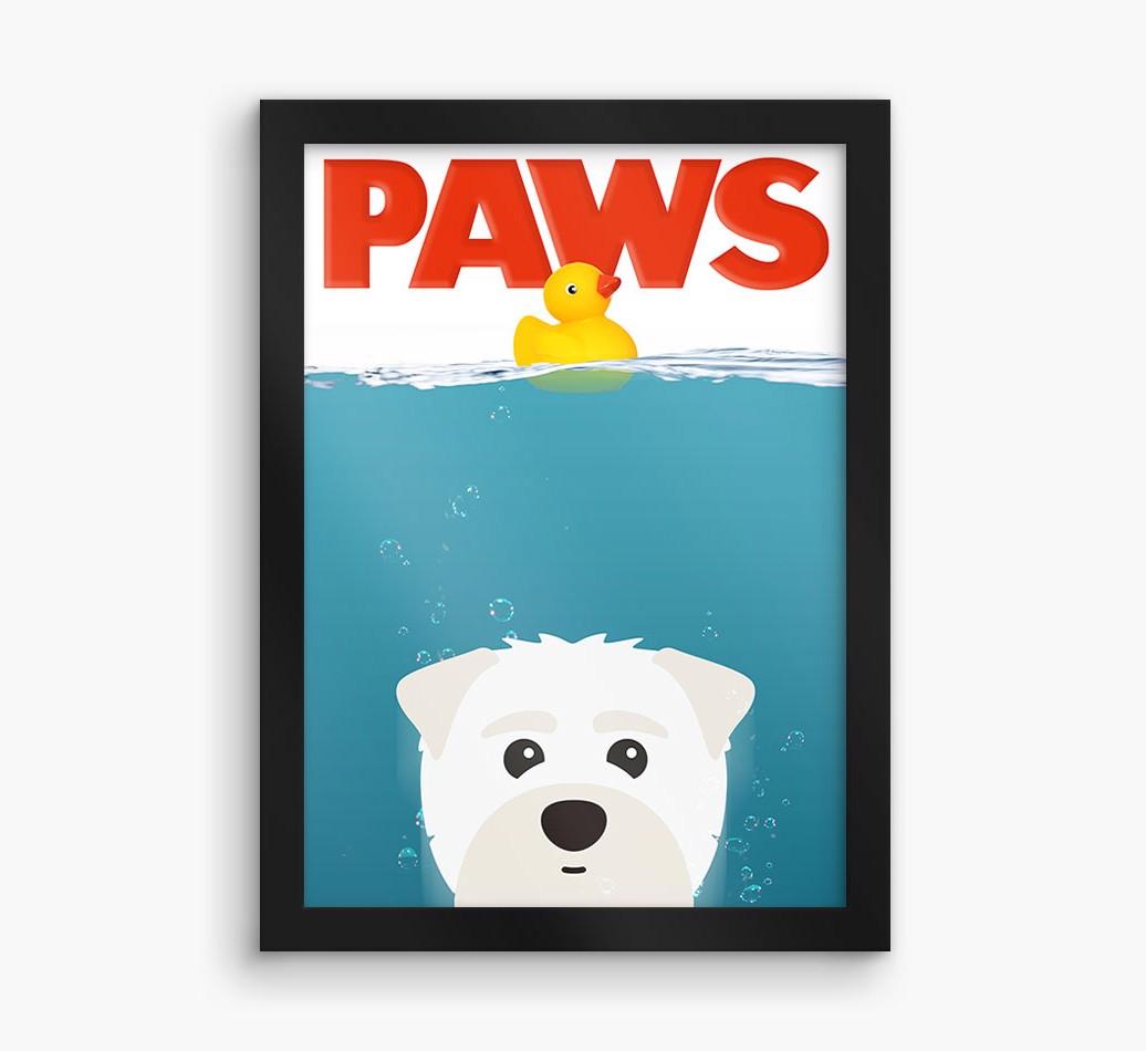 'Paws' - Personalized {breedFullName} Framed Print