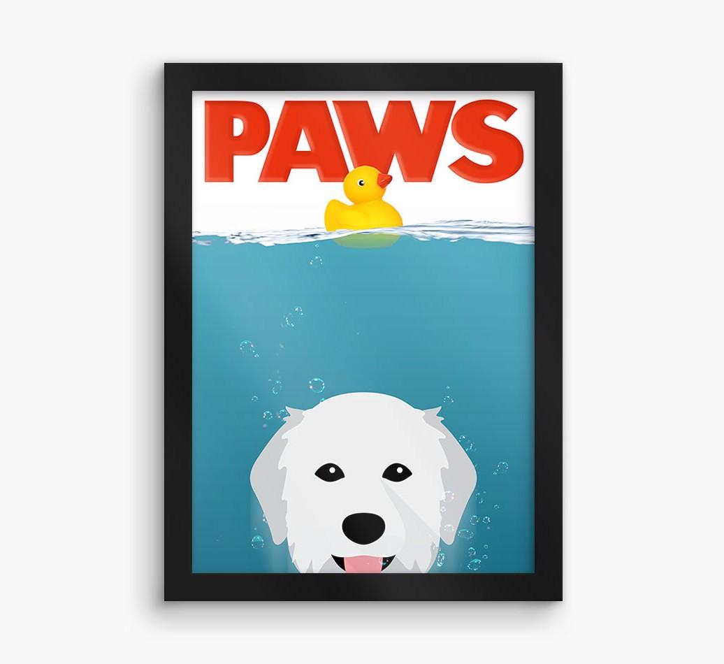 'Paws' - Personalized {breedFullName} Framed Print