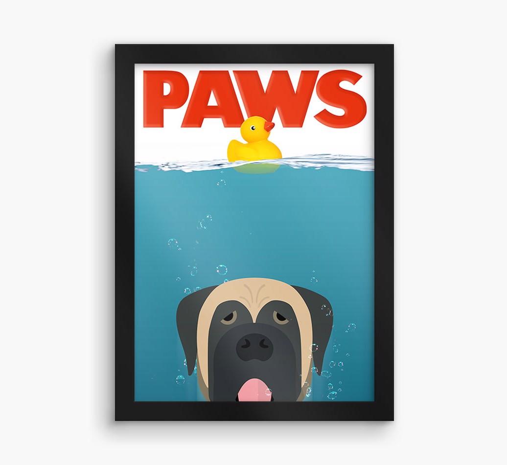 'Paws' - Personalized {breedFullName} Framed Print