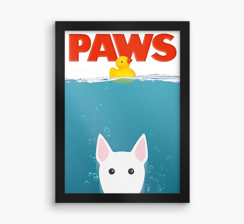 'Paws' - Personalized {breedFullName} Framed Print