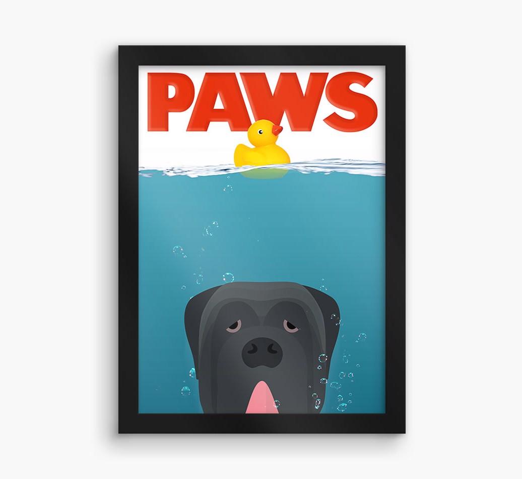 'Paws' - Personalized {breedFullName} Framed Print