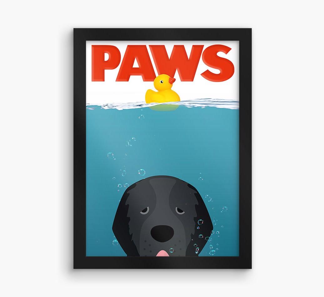 'Paws' - Personalized {breedFullName} Framed Print
