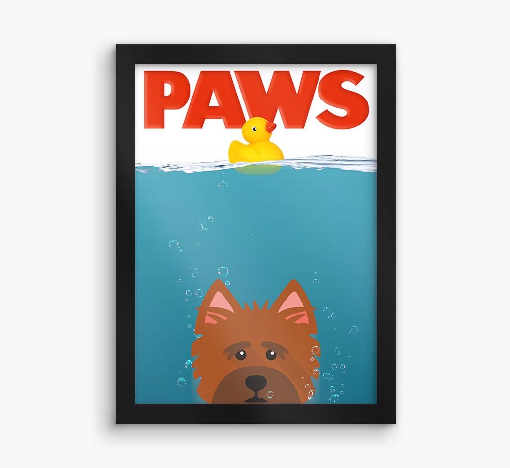 'Paws' - Personalized {breedFullName} Framed Print