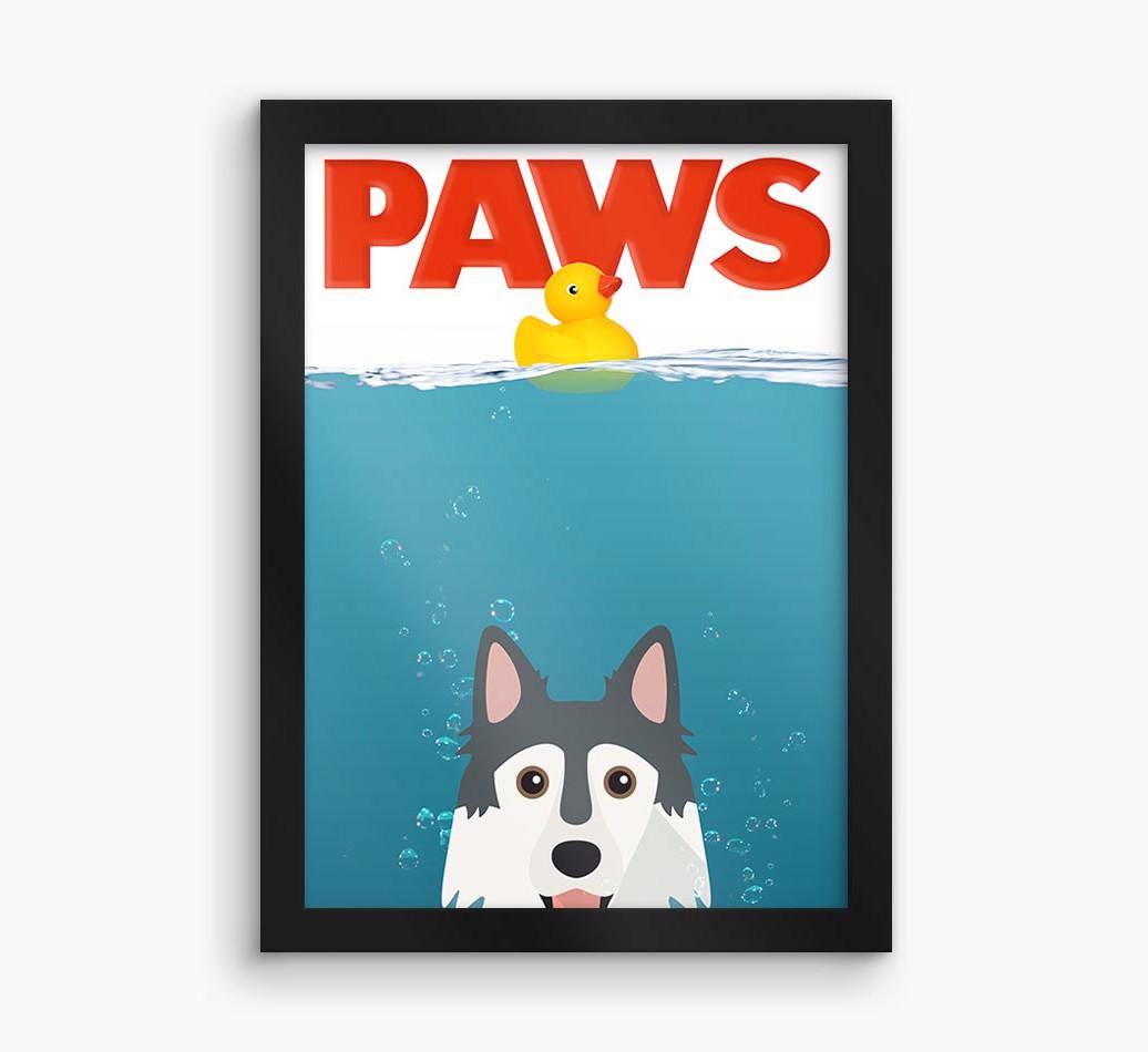 'Paws' - Personalized {breedFullName} Framed Print