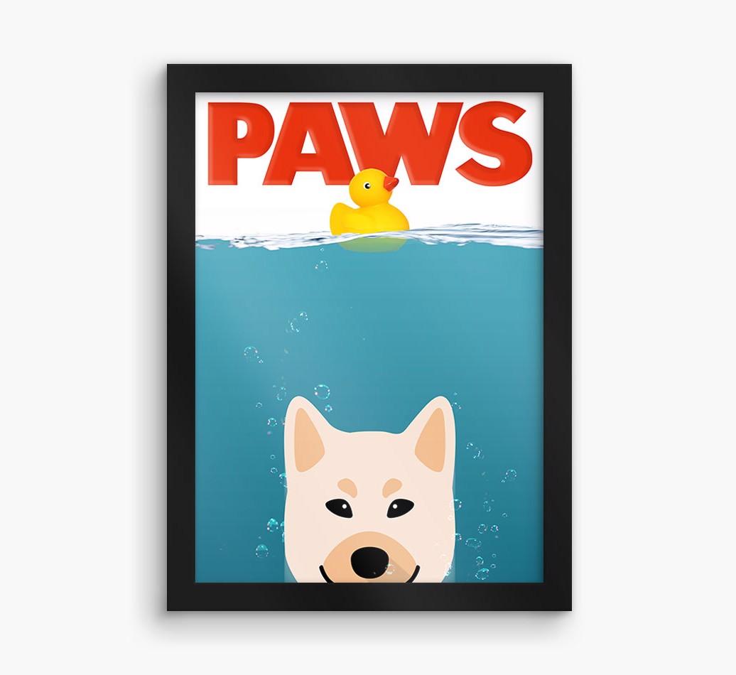 'Paws' - Personalized {breedFullName} Framed Print