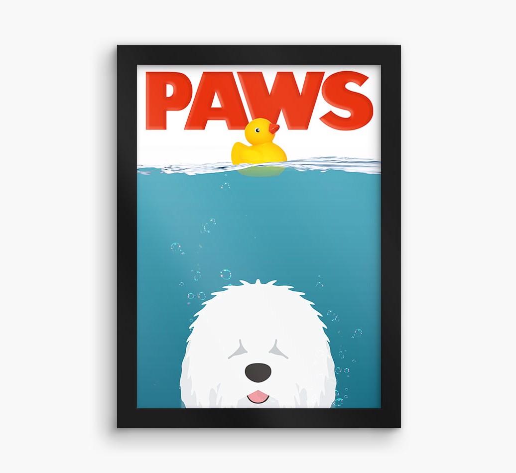 'Paws' - Personalized {breedFullName} Framed Print