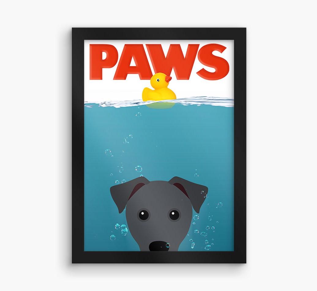 'Paws' - Personalized {breedFullName} Framed Print