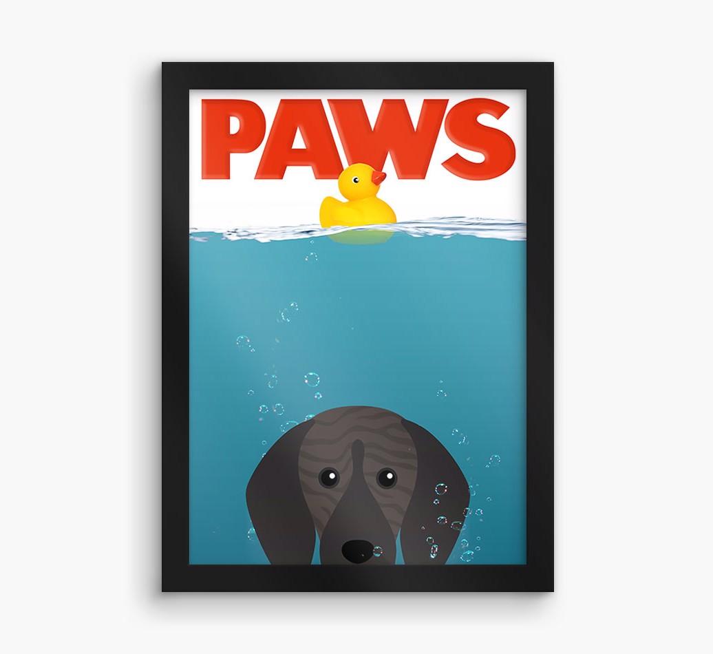 'Paws' - Personalized {breedFullName} Framed Print