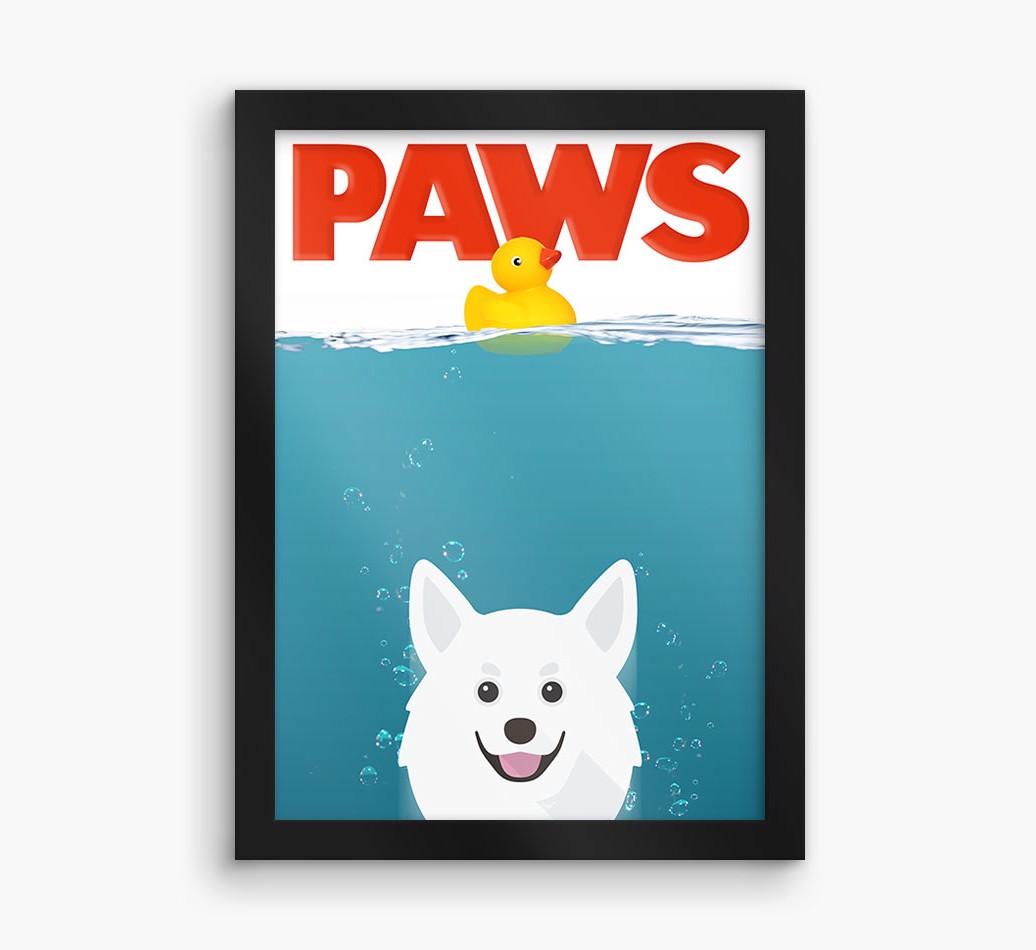 'Paws' - Personalized {breedFullName} Framed Print