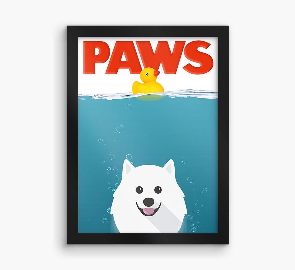 'Paws' - Personalized {breedFullName} Framed Print