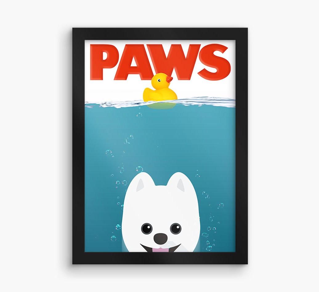 'Paws' - Personalized {breedFullName} Framed Print