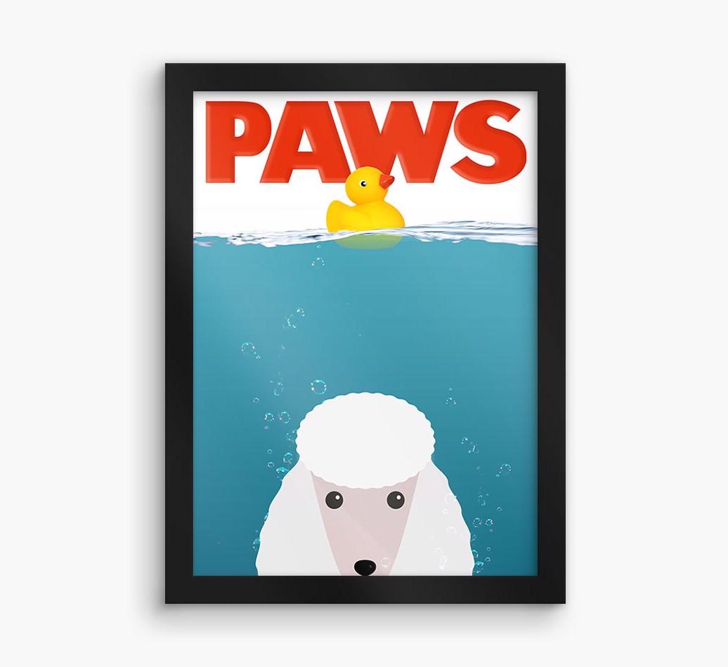 'Paws' - Personalized {breedFullName} Framed Print