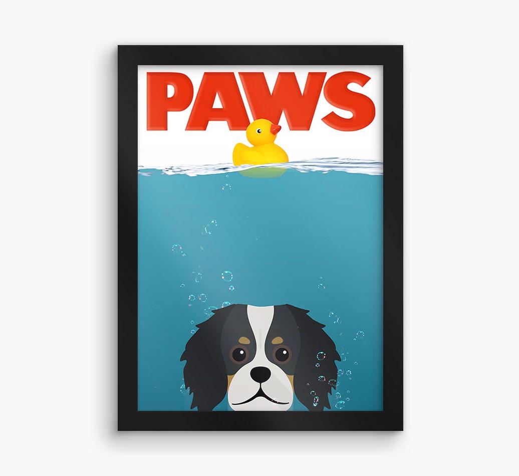 'Paws' - Personalized {breedFullName} Framed Print
