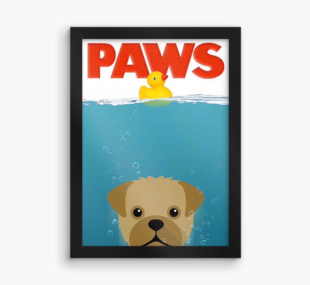 'Paws' - Personalized {breedFullName} Framed Print