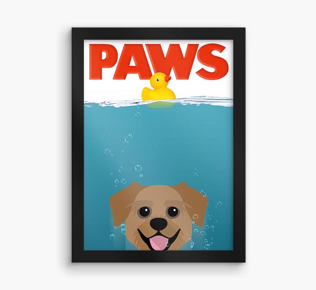 'Paws' - Personalized {breedFullName} Framed Print