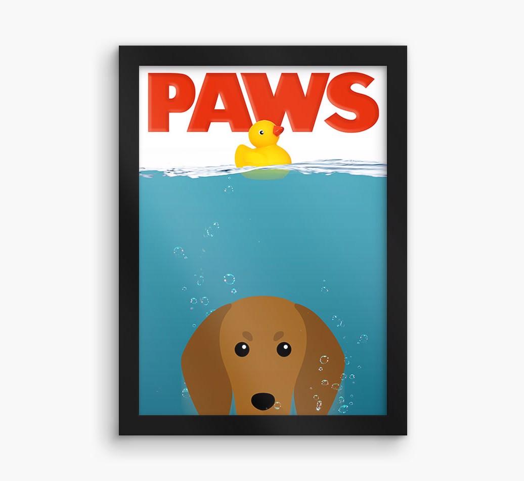 'Paws' - Personalized {breedFullName} Framed Print