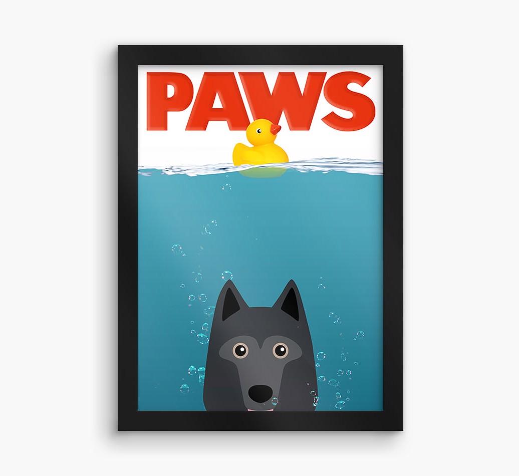 'Paws' - Personalized {breedFullName} Framed Print