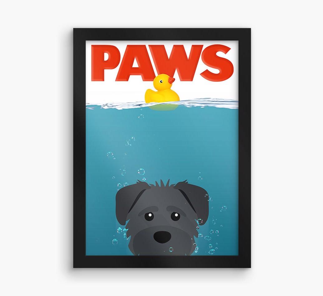 'Paws' - Personalized {breedFullName} Framed Print