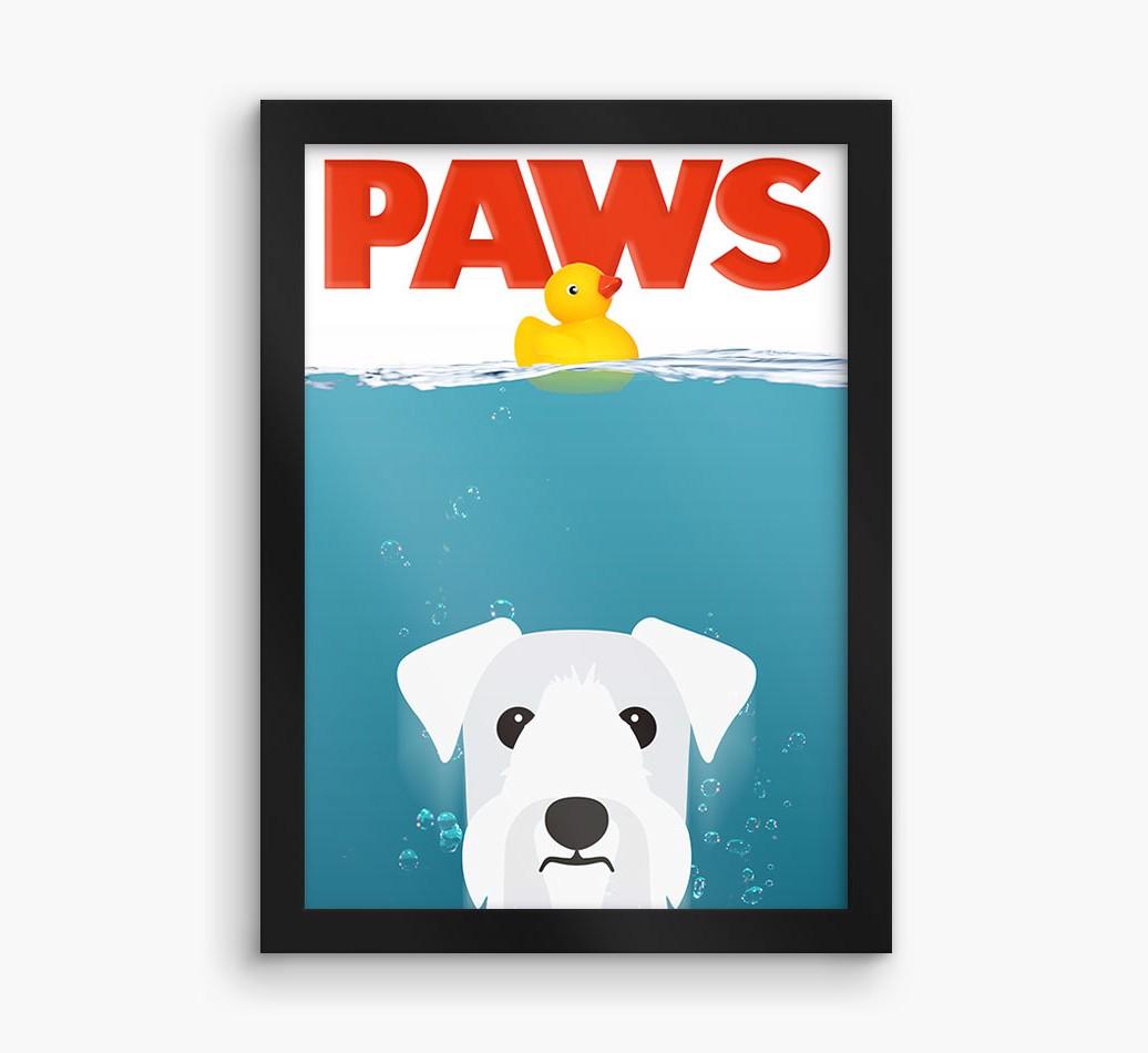 'Paws' - Personalized {breedFullName} Framed Print