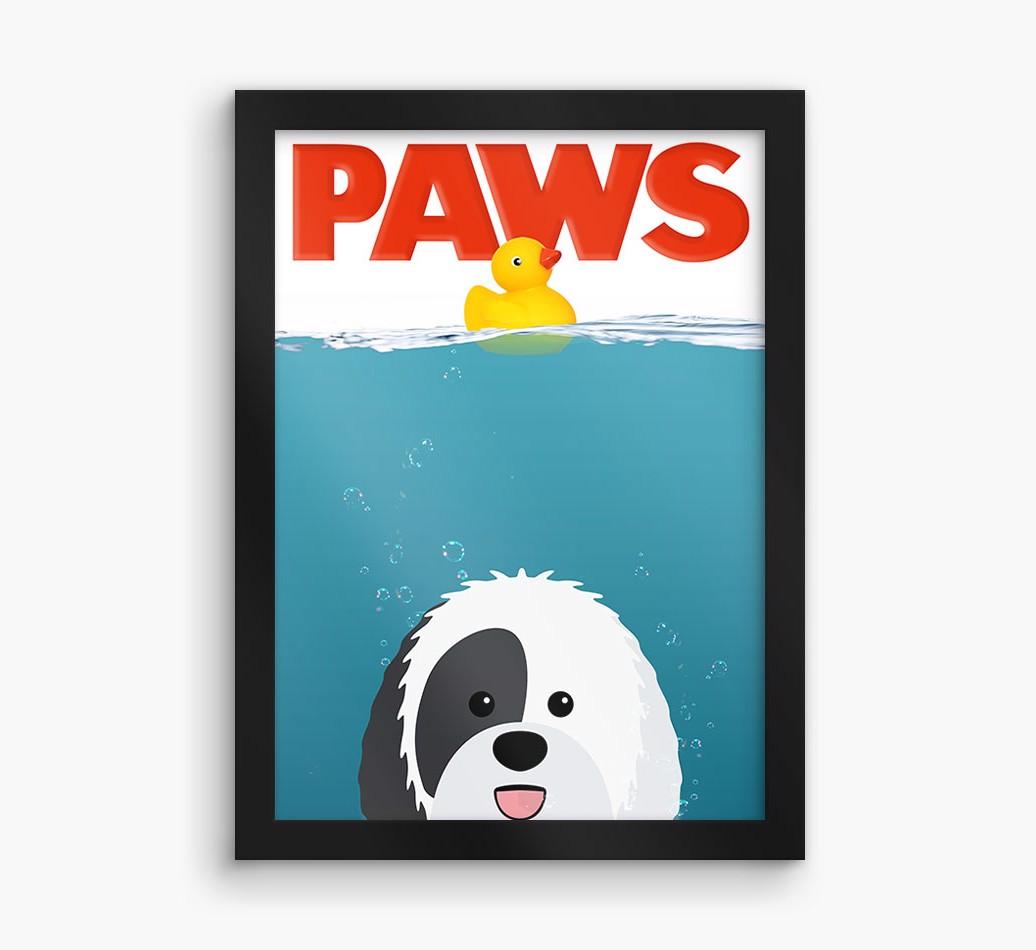 'Paws' - Personalized {breedFullName} Framed Print