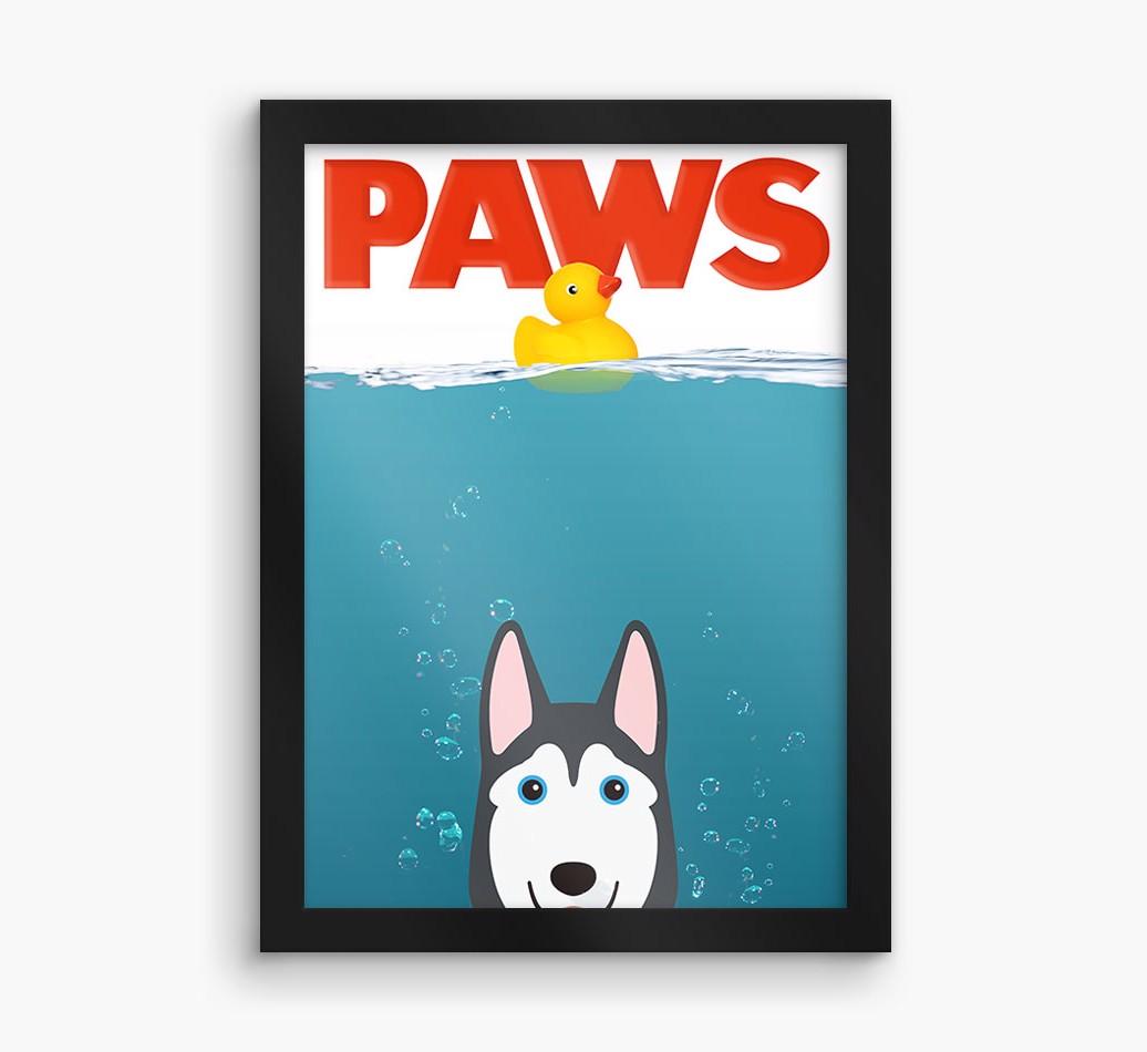 'Paws' - Personalized {breedFullName} Framed Print