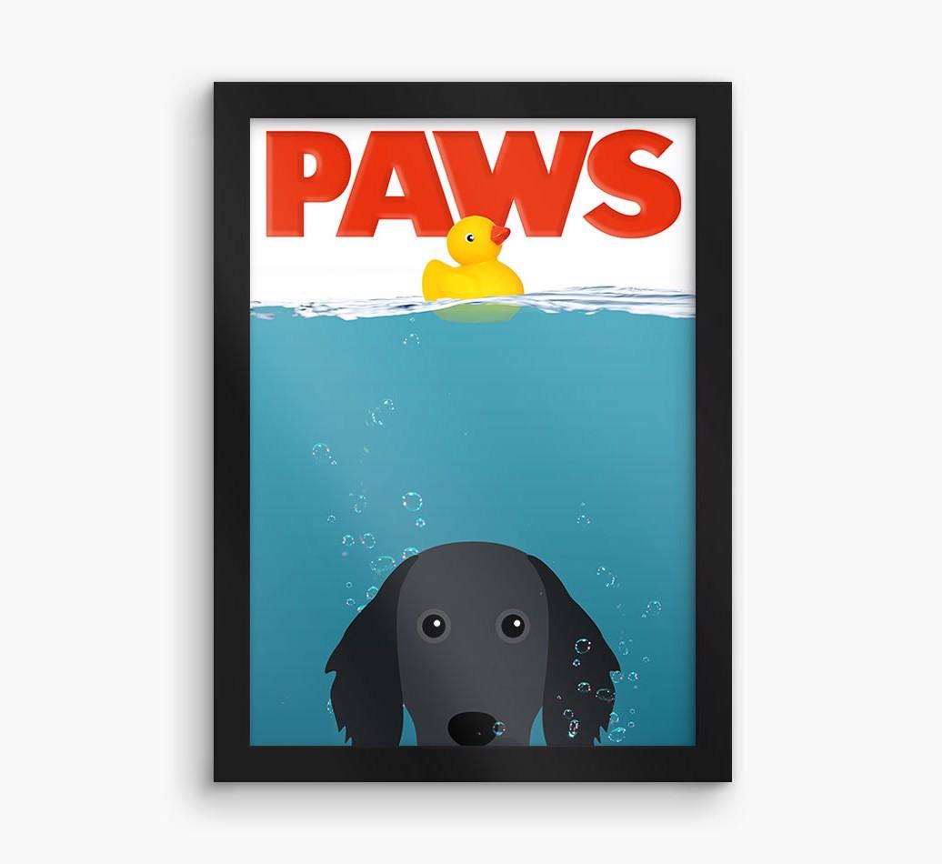 'Paws' - Personalized {breedFullName} Framed Print