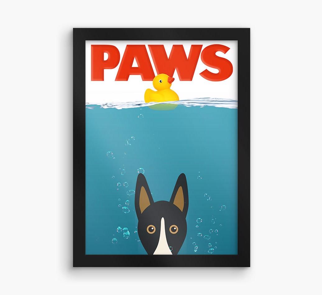 'Paws' - Personalized {breedFullName} Framed Print