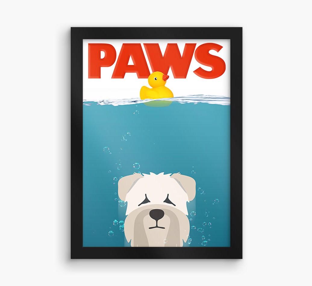 'Paws' - Personalized {breedFullName} Framed Print