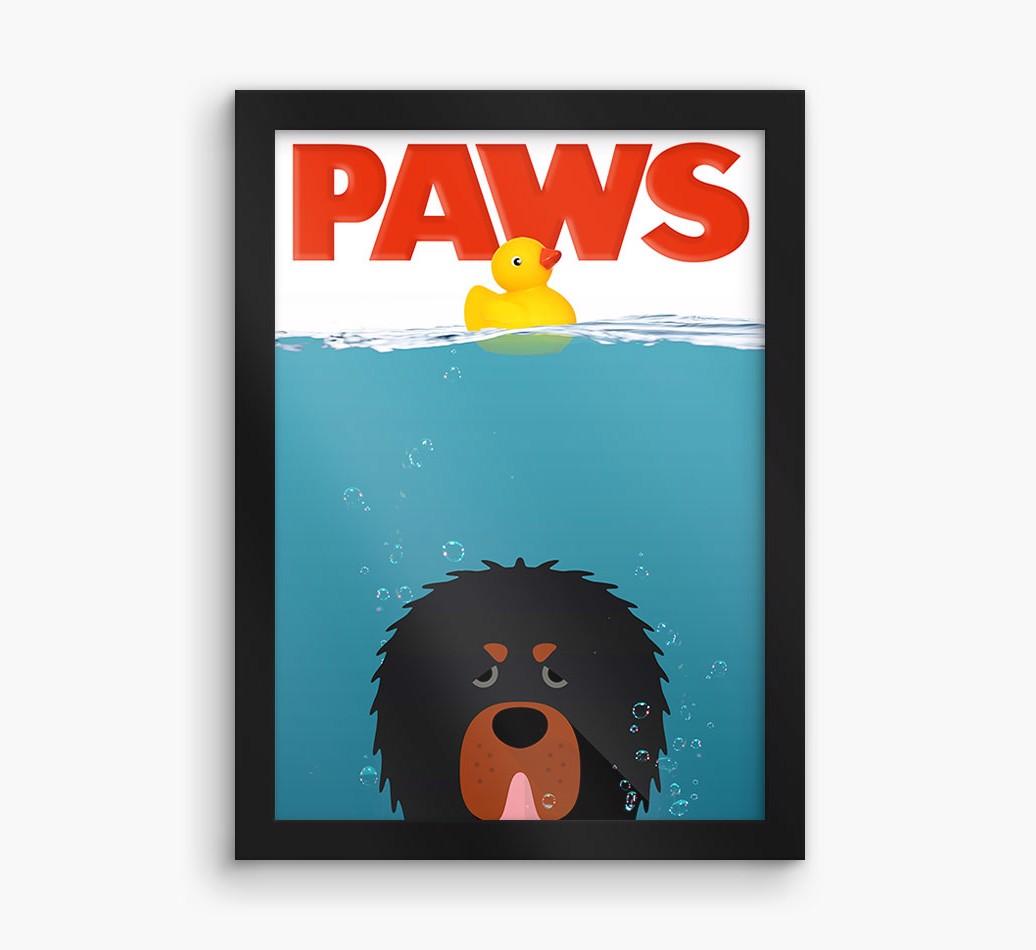 'Paws' - Personalized {breedFullName} Framed Print