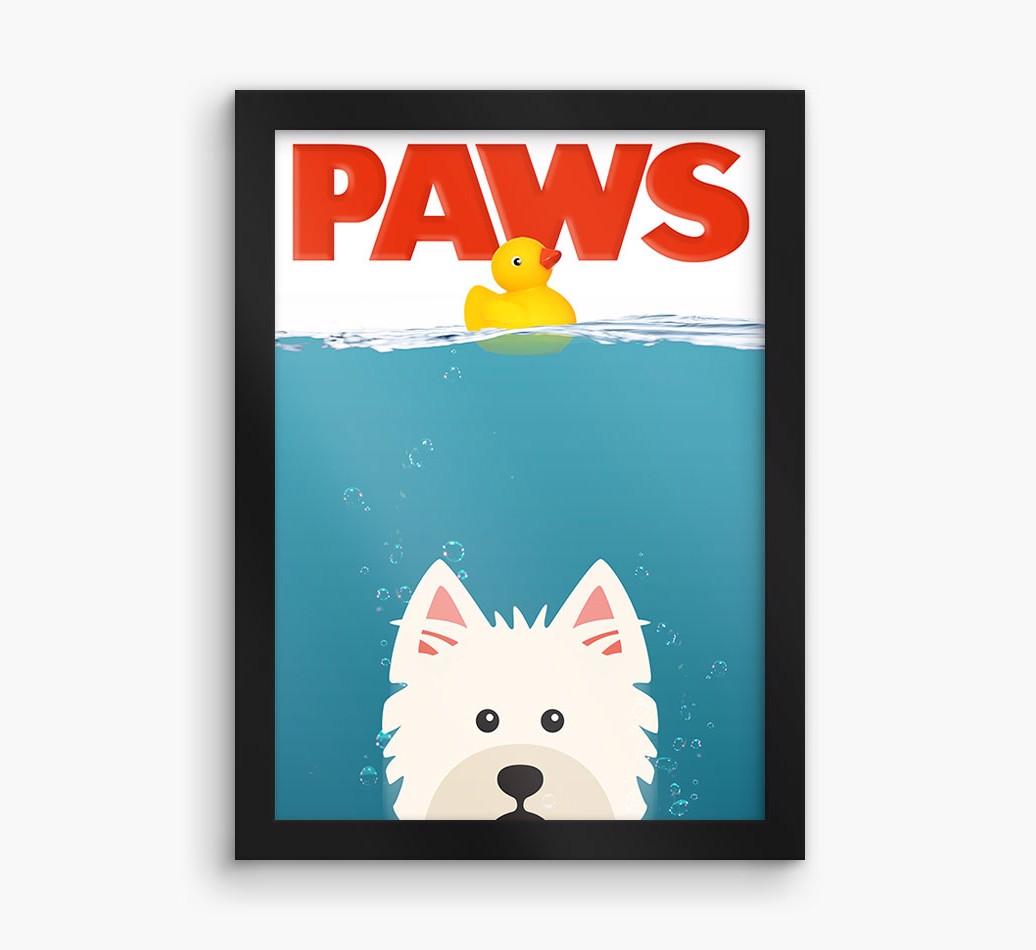 'Paws' - Personalized {breedFullName} Framed Print