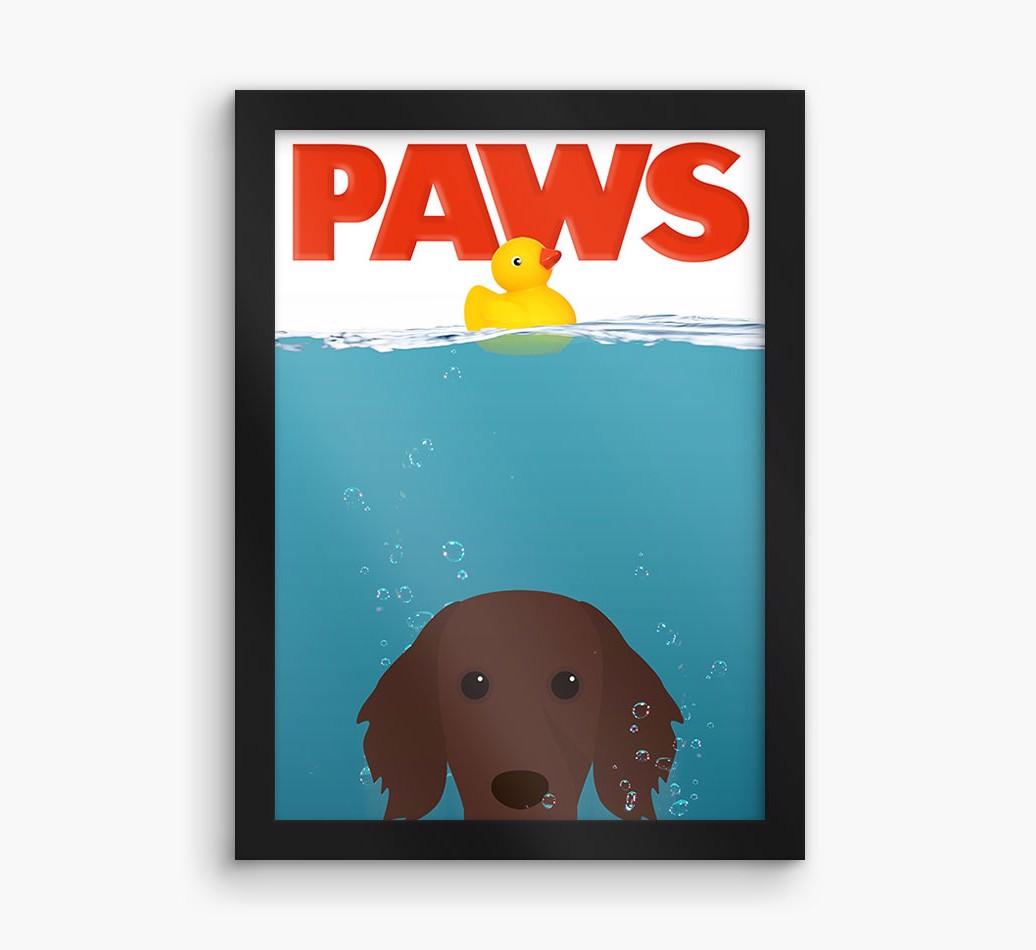 'Paws' - Personalized {breedFullName} Framed Print