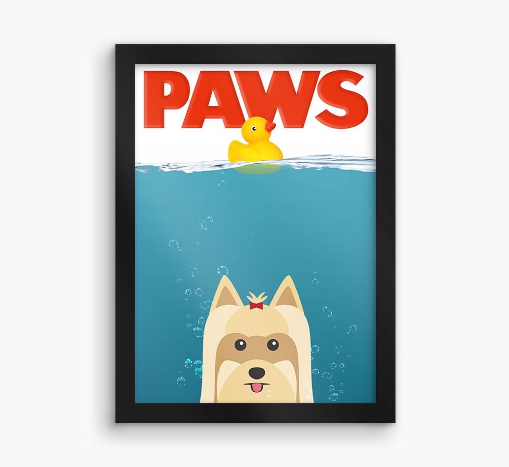 'Paws' - Personalized {breedFullName} Framed Print