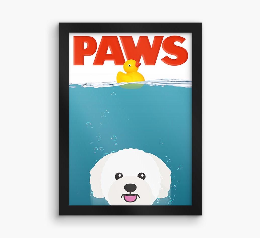 'Paws' - Personalized {breedFullName} Framed Print