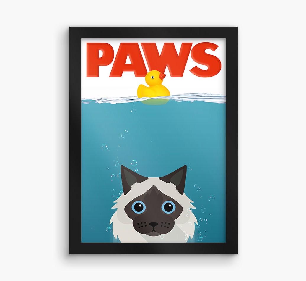 'Paws' - Personalized {breedCommonName} Framed Print