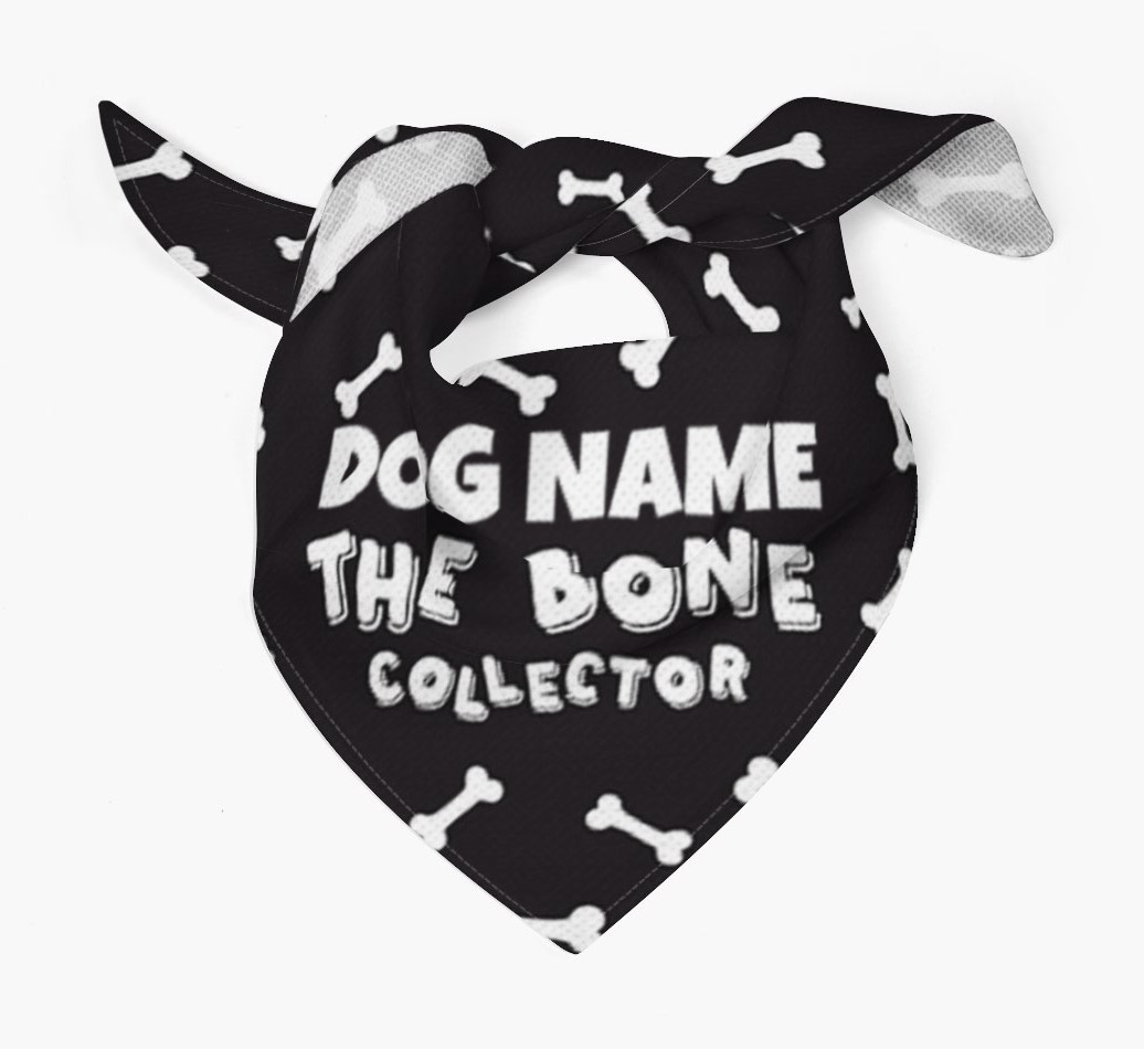 'Bone Collector' - Personalised {breedFullName} Bandana