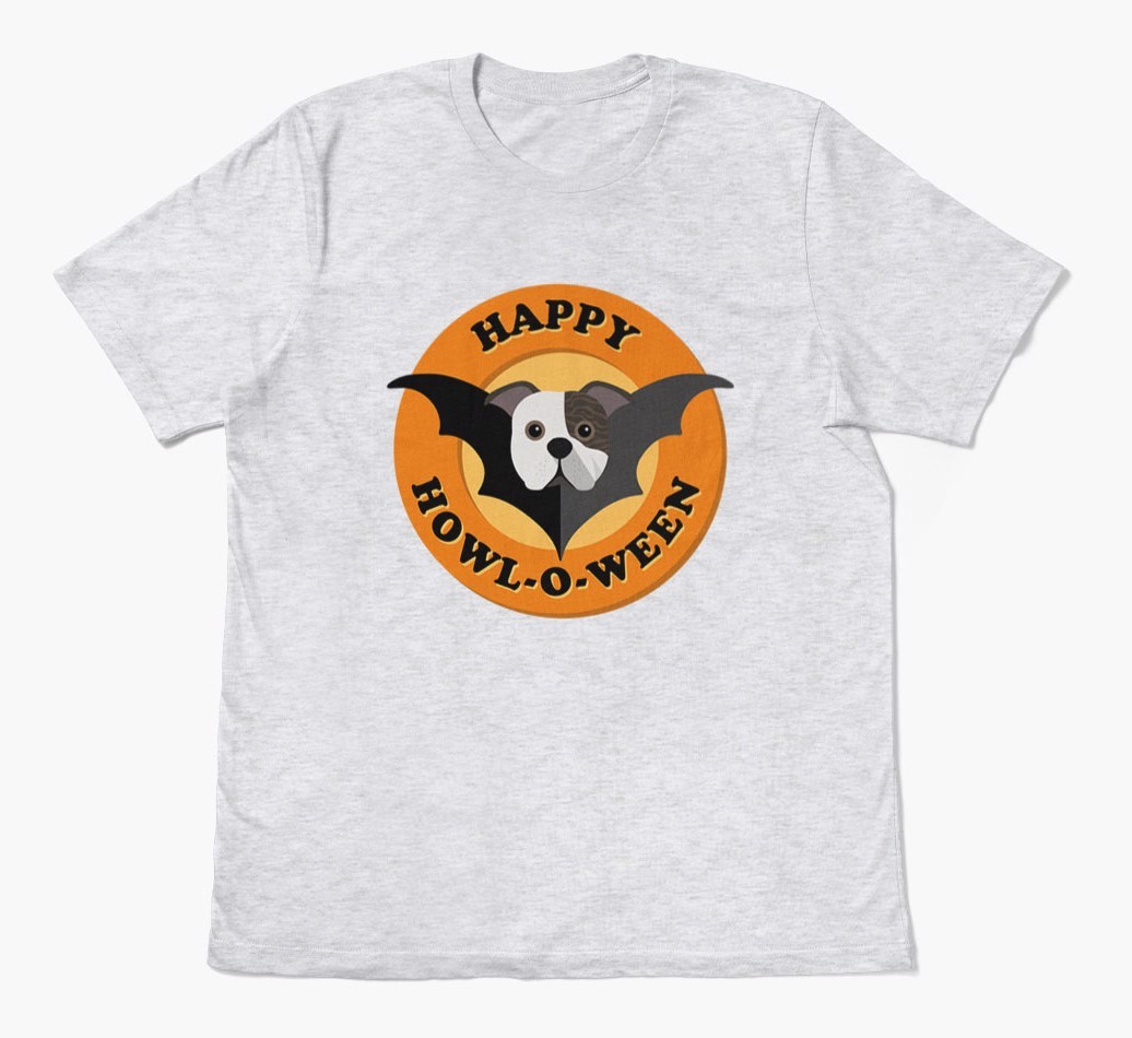 'Happy Howl-o-ween' - Personalized {breedFullName} T-Shirt