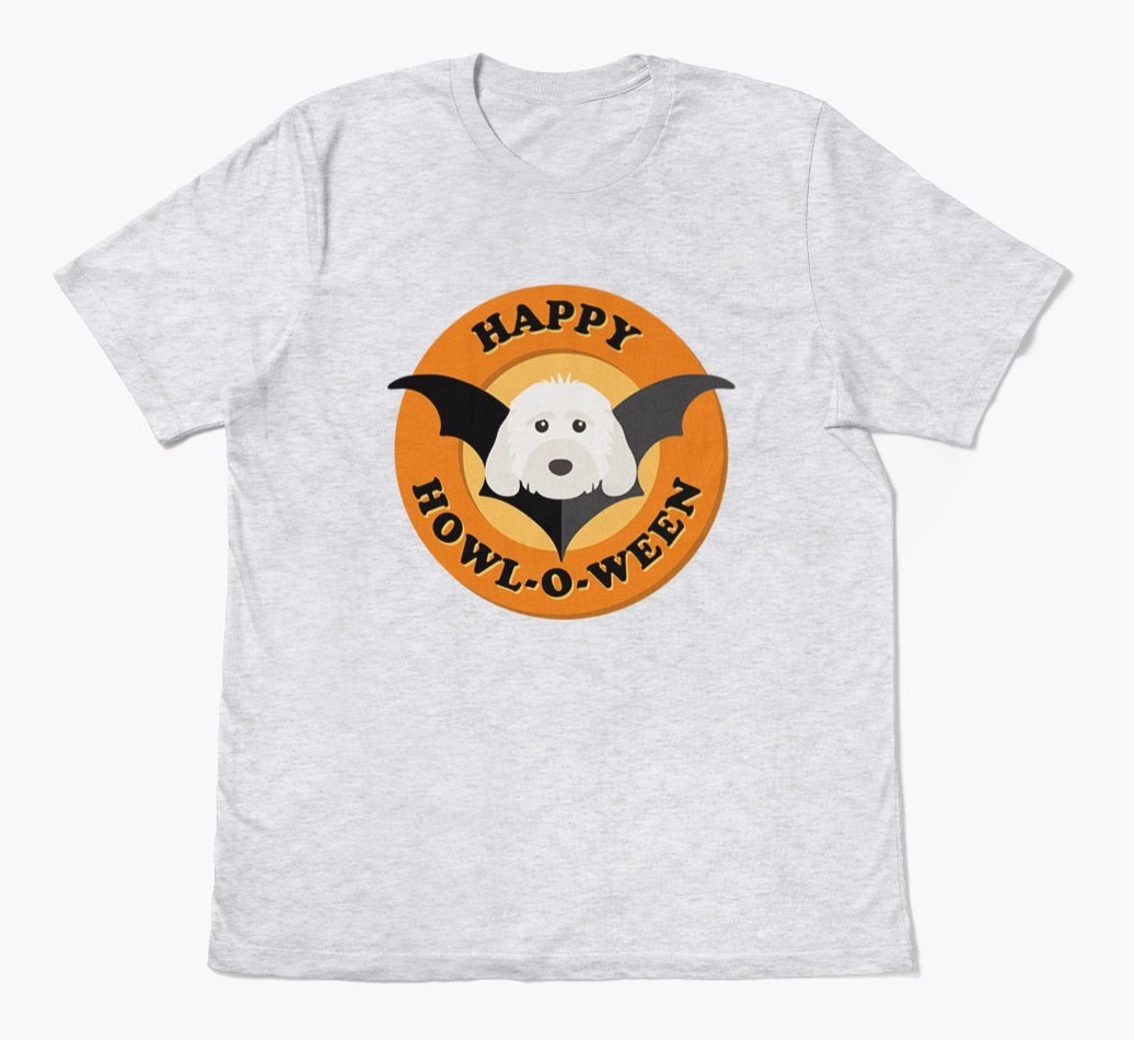 'Happy Howl-o-ween' - Personalized {breedFullName} T-Shirt