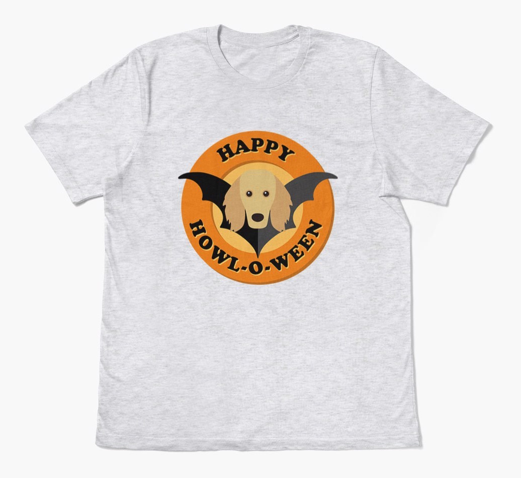 'Happy Howl-o-ween' - Personalized {breedFullName} T-Shirt