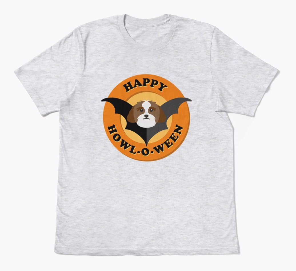 'Happy Howl-o-ween' - Personalized {breedFullName} T-Shirt