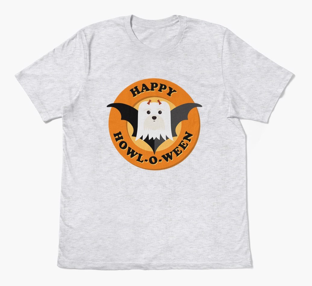 'Happy Howl-o-ween' - Personalized {breedFullName} T-Shirt
