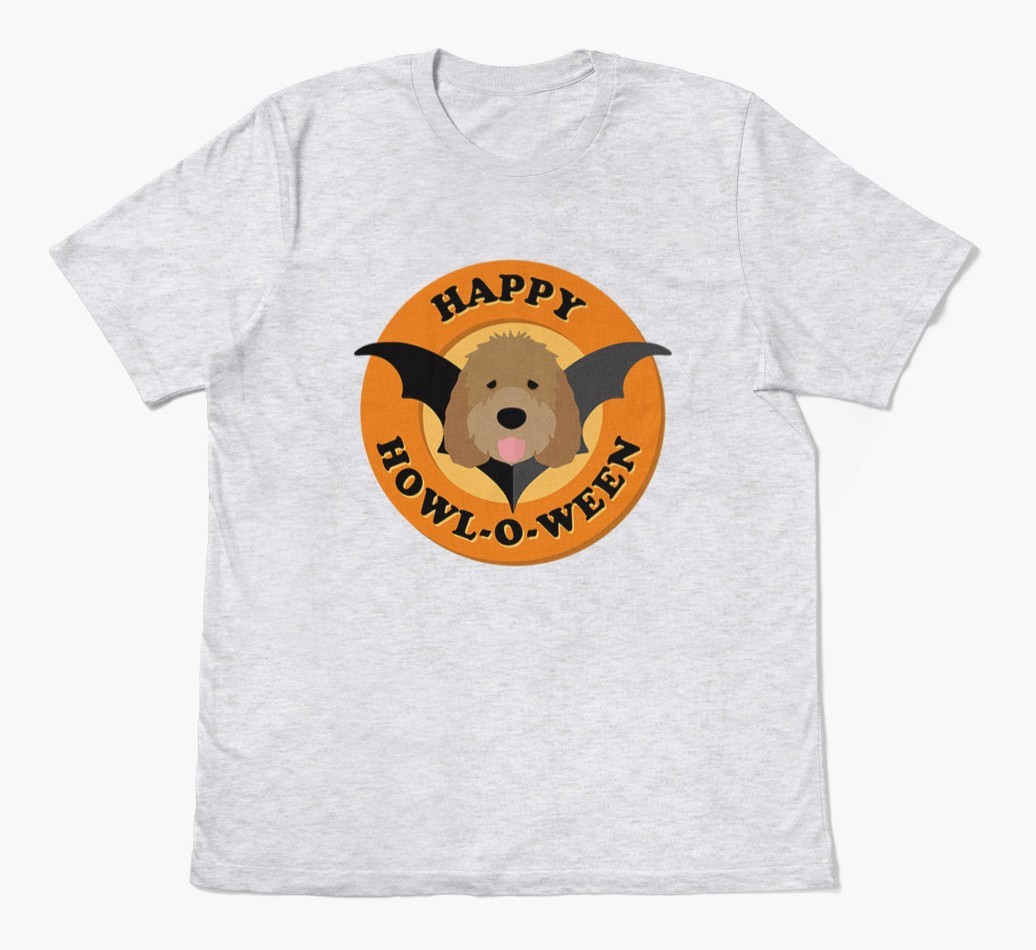 'Happy Howl-o-ween' - Personalized {breedFullName} T-Shirt