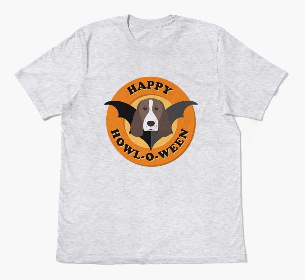 'Happy Howl-o-ween' - Personalized {breedFullName} T-Shirt