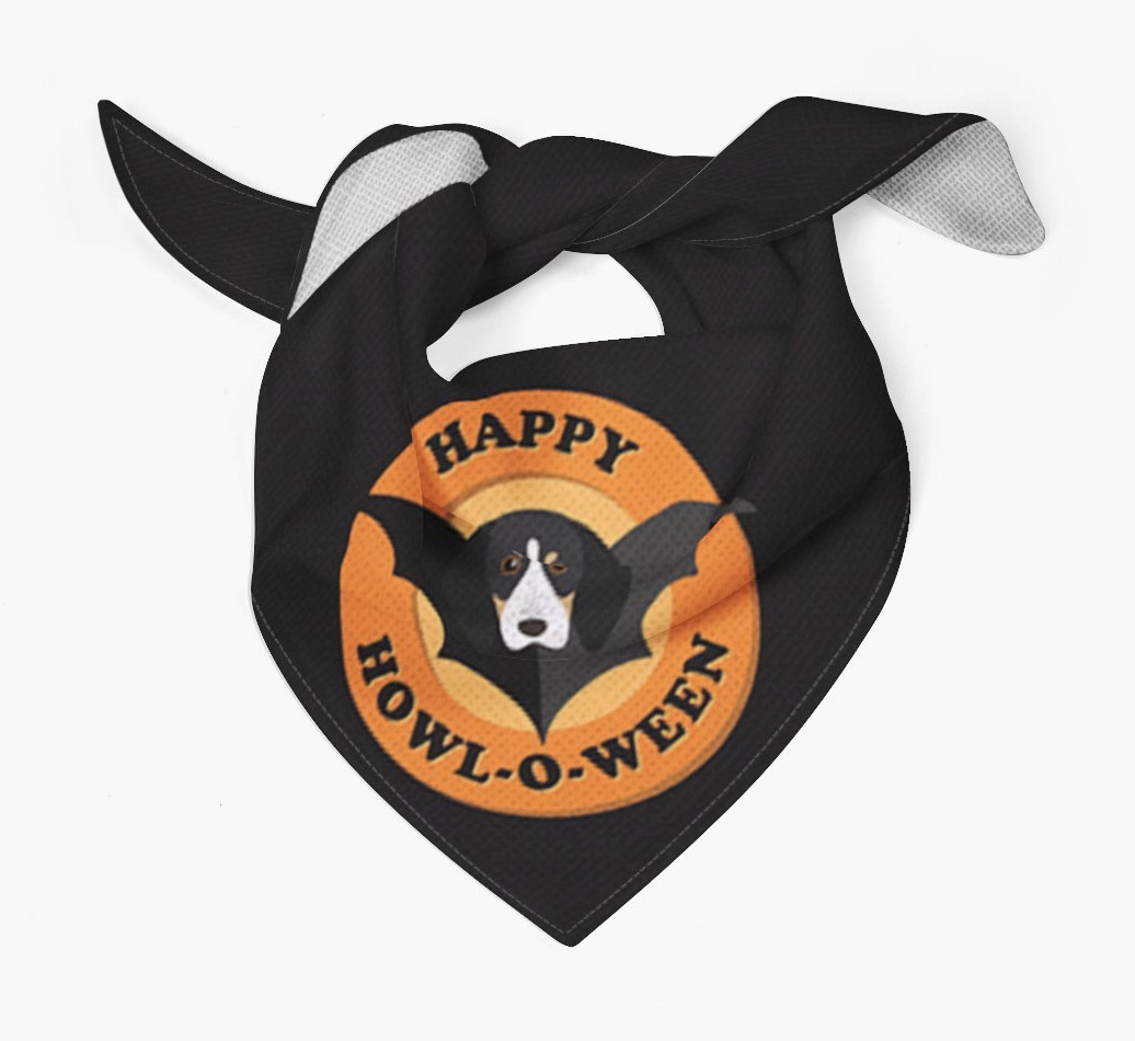 'Happy Howl-o-ween' - Personalized {breedFullName} Bandana
