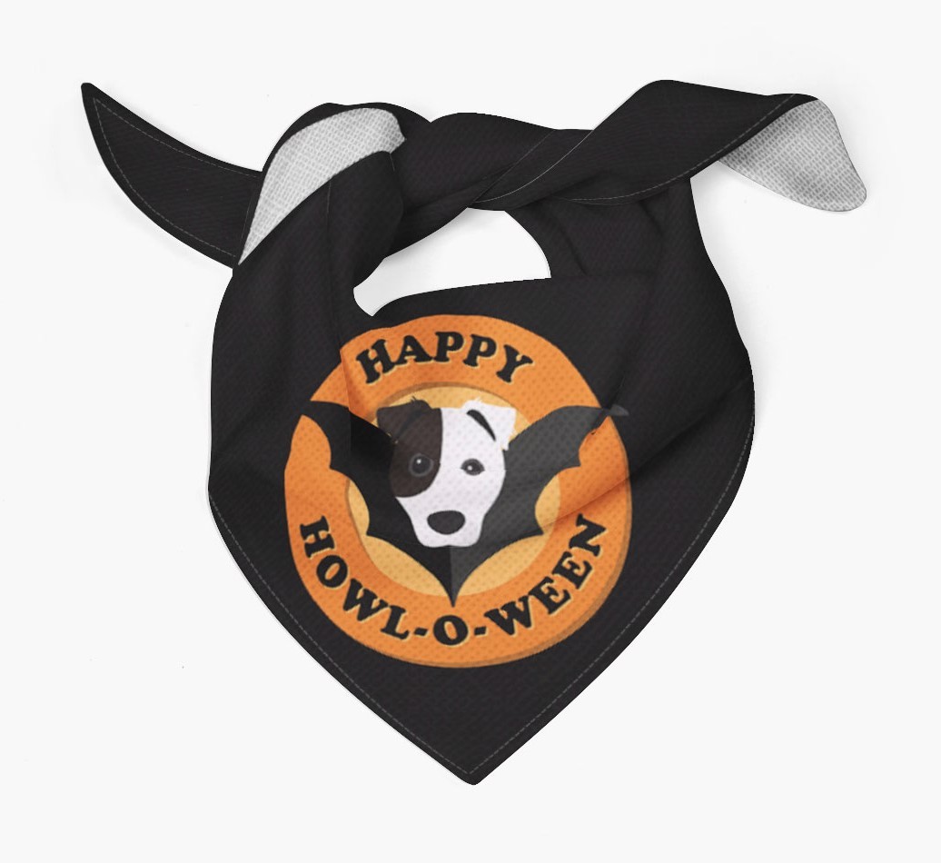 'Happy Howl-o-ween' - Personalized {breedFullName} Bandana
