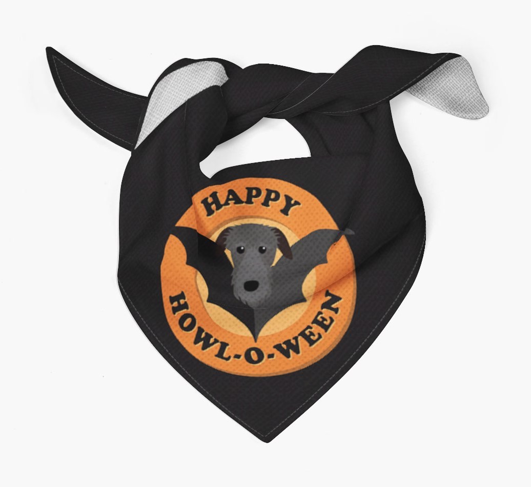 'Happy Howl-o-ween' - Personalized {breedFullName} Bandana